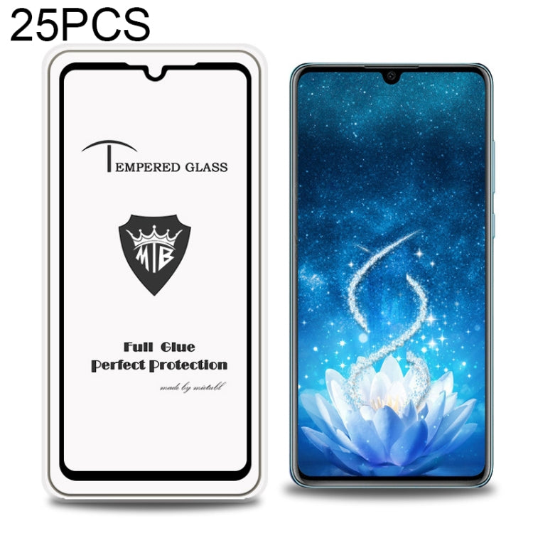 25 PCS MIETUBL Full Screen Full Glue Anti-fingerprint Tempered Glass Film for Huawei P30 (Black)