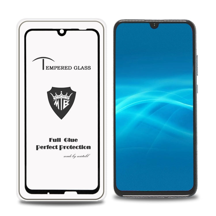 MIETUBL Full Screen Full Glue Anti-fingerprint Tempered Glass Film for Huawei Enjoy 9s (Black)