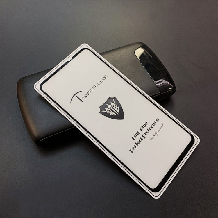 25 PCS MIETUBL Full Screen Full Glue Anti-fingerprint Tempered Glass Film for Galaxy A8s (Black)