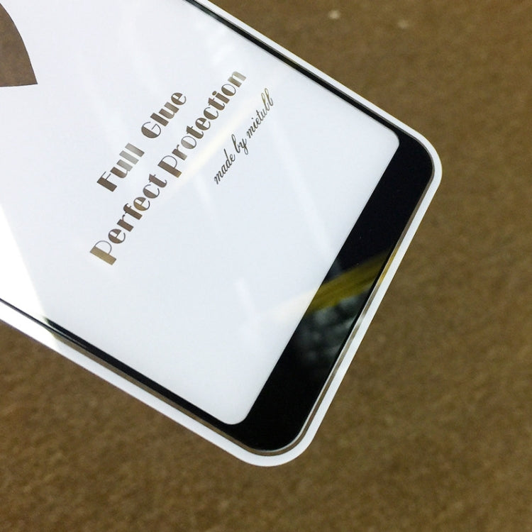 25 PCS MIETUBL Full Screen Full Glue Anti-fingerprint Tempered Glass Film for Galaxy A8+ (2018) (Black)