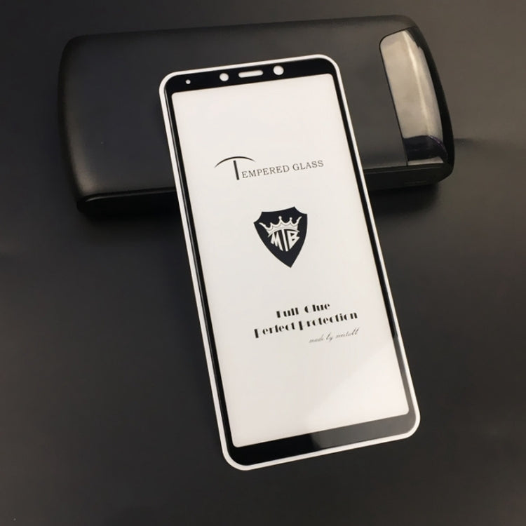 25 PCS MIETUBL Full Screen Full Glue Anti-fingerprint Tempered Glass Film for Galaxy A9 (2018) (Black)