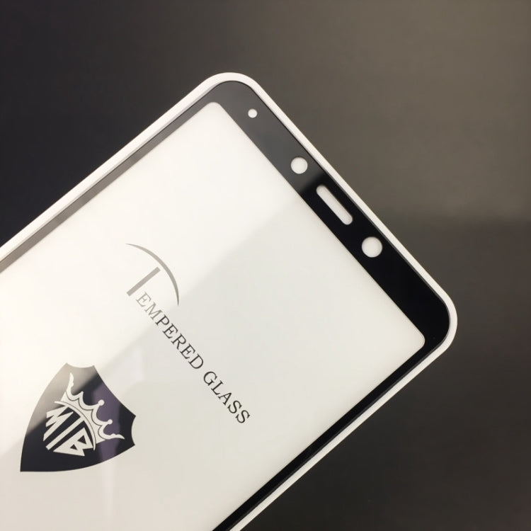 25 PCS MIETUBL Full Screen Full Glue Anti-fingerprint Tempered Glass Film for Galaxy A9 (2018) (Black)