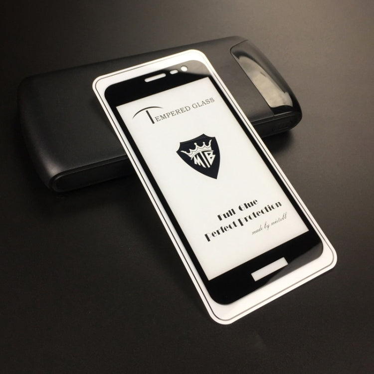 25 PCS MIETUBL Full Screen Full Glue Anti-fingerprint Tempered Glass Film for Galaxy J2 Core (Black)