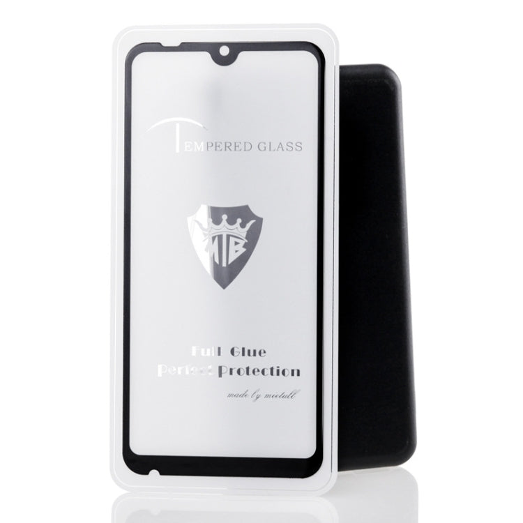 25 PCS MIETUBL Full Screen Full Glue Anti-fingerprint Tempered Glass Film for Xiaomi Mi Play (Black)