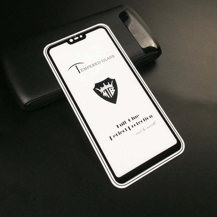 25 PCS MIETUBL Full Screen Full Glue Anti-fingerprint Tempered Glass Film for Xiaomi Mi 8 Lite(Black)