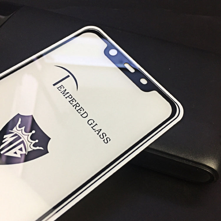 25 PCS MIETUBL Full Screen Full Glue Anti-fingerprint Tempered Glass Film for Nokia 8.1 / X7 (Black)