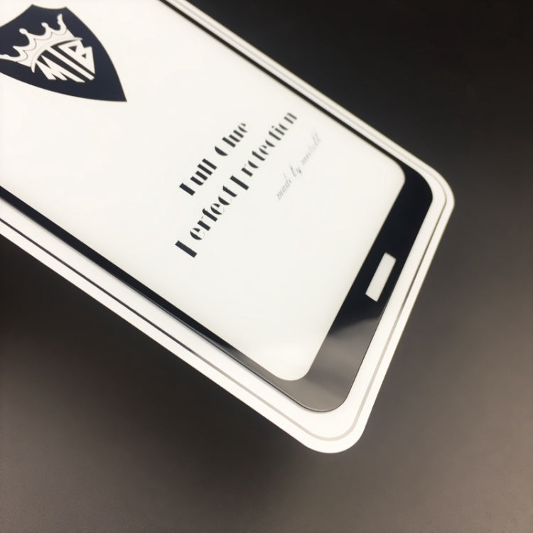 25 PCS MIETUBL Full Screen Full Glue Anti-fingerprint Tempered Glass Film for Nokia 5.1 Plus / X5 (Black)