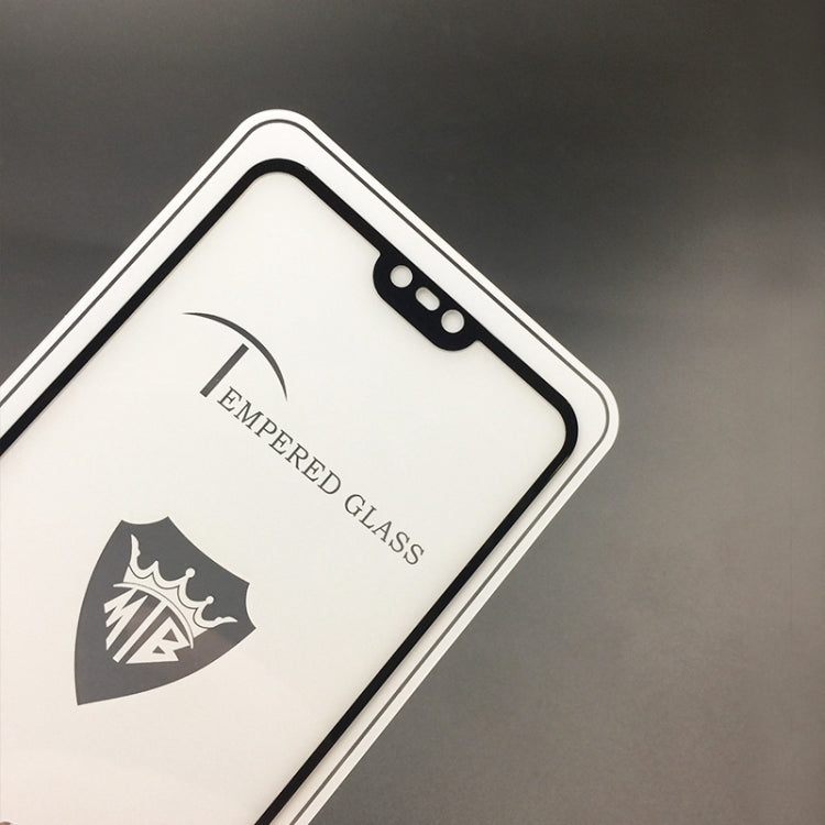 MIETUBL Full Screen Full Glue Anti-fingerprint Tempered Glass Film for Nokia 6.1 Plus / X6 (Black)