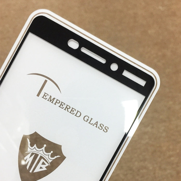 25 PCS MIETUBL Full Screen Full Glue Anti-fingerprint Tempered Glass Film for Nokia 6.1 (Black)