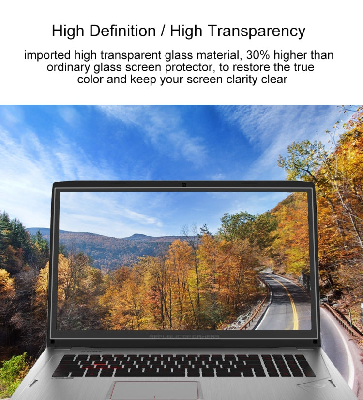 Laptop Screen HD Tempered Glass Protective Film for ASUS ROG GL702VS 17.3 inch