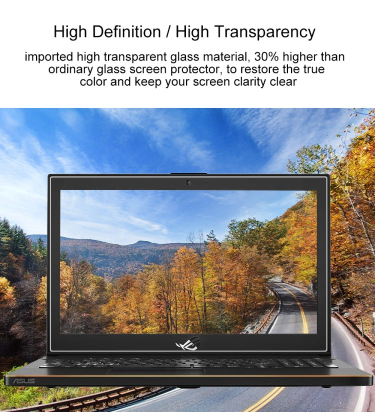 Laptop Screen HD Tempered Glass Protective Film for ASUS ROG GU501 15.6 inch