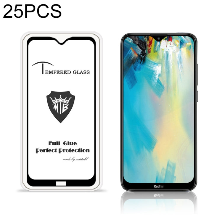 25 PCS MIETUBL For Xiaomi Redmi 8 / 8A Anti-glare Full Screen Tempered Glass Film