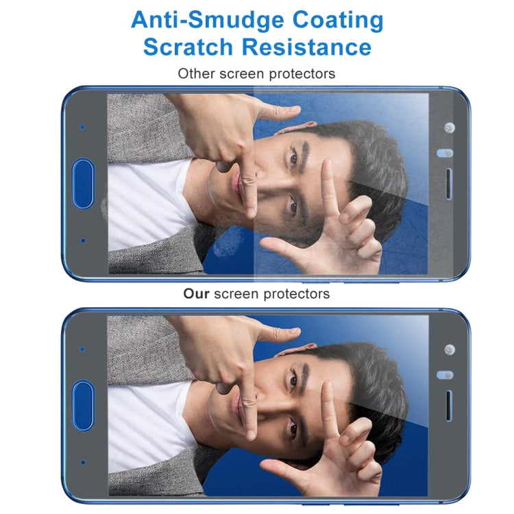 For Huawei Honor 9 0.26mm 9H Surface Hardness 2.5D Explosion-proof Silk-screen Tempered Glass Full Screen Film