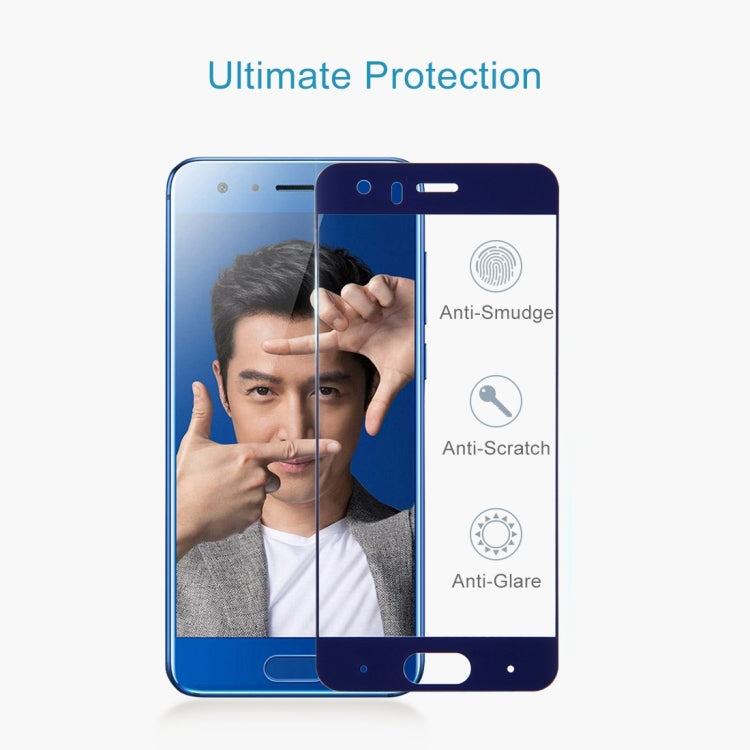For Huawei Honor 9 0.26mm 9H Surface Hardness 2.5D Explosion-proof Silk-screen Tempered Glass Full Screen Film