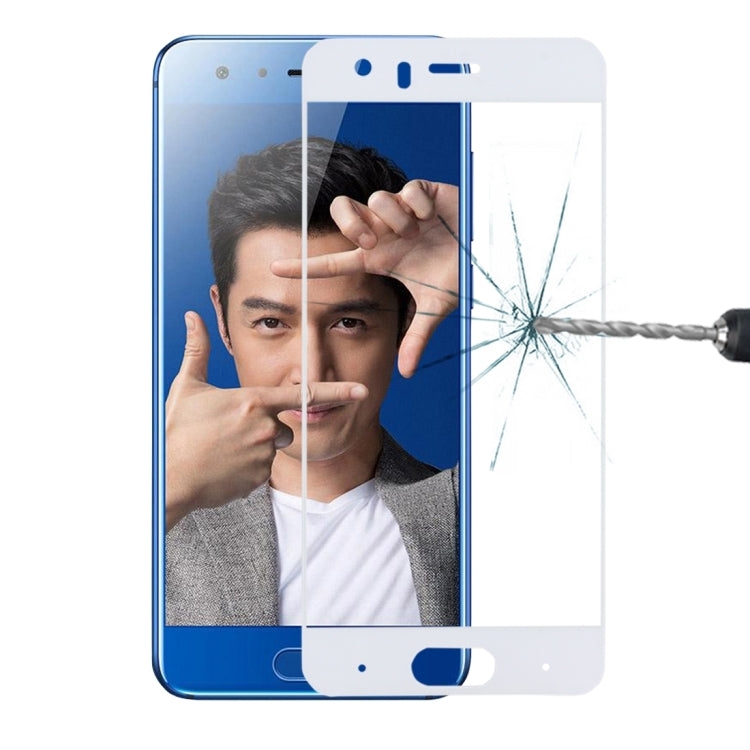 For Huawei Honor 9 0.26mm 9H Surface Hardness 2.5D Explosion-proof Silk-screen Tempered Glass Full Screen Film