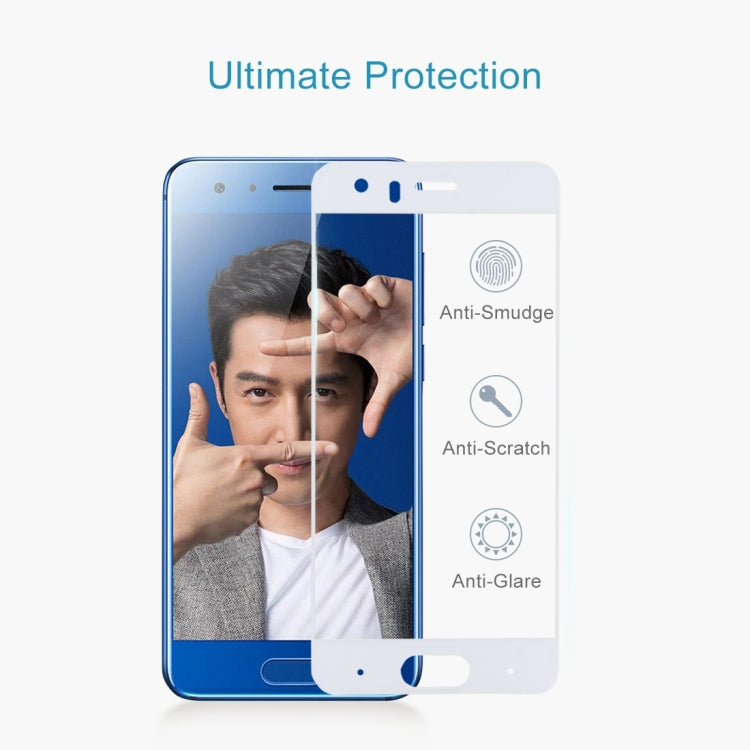 For Huawei Honor 9 0.26mm 9H Surface Hardness 2.5D Explosion-proof Silk-screen Tempered Glass Full Screen Film