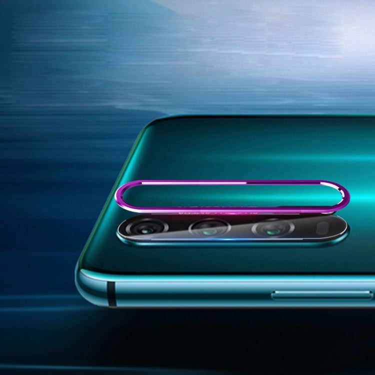 Scratchproof Mobile Phone Metal Rear Camera Lens Ring + Rear Camera Lens Protective Film Set for Huawei Honor 20 Pro