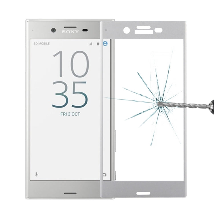 For Sony Xperia XZs 0.3mm 9H Surface Hardness 3D Cold Carved Full Screen Tempered Glass Screen Protector