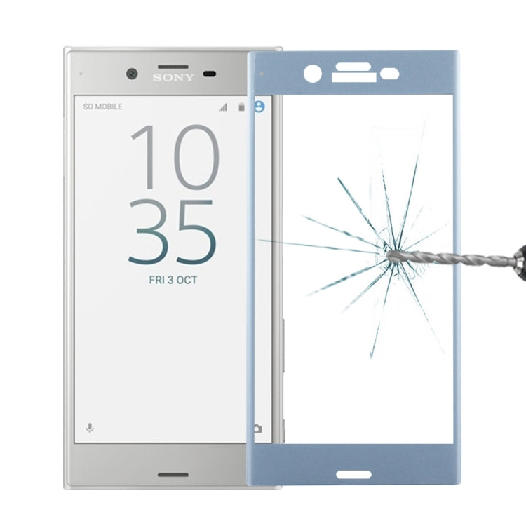 For Sony Xperia XZs 0.3mm 9H Surface Hardness 3D Cold Carved Full Screen Tempered Glass Screen Protector