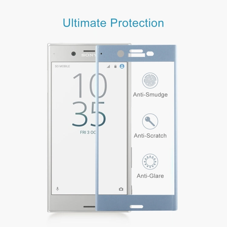 For Sony Xperia XZs 0.3mm 9H Surface Hardness 3D Cold Carved Full Screen Tempered Glass Screen Protector