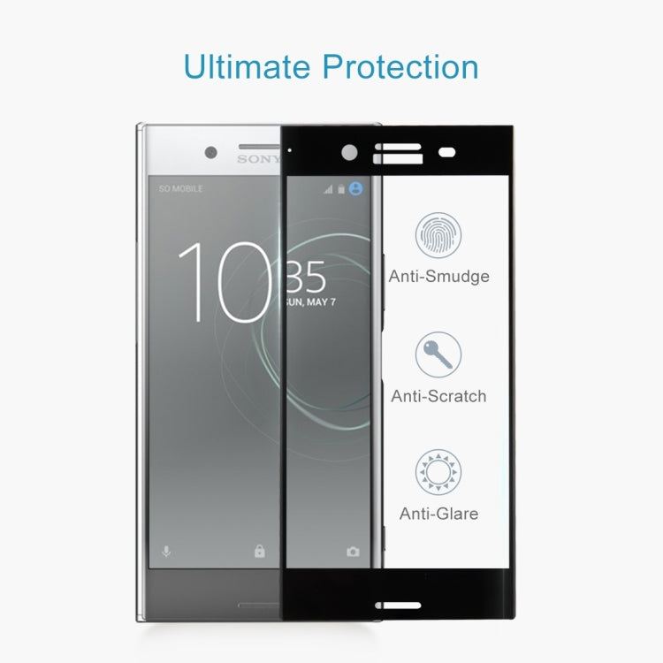 For Sony Xperia XZ Premium 0.3mm 9H Surface Hardness 3D Cold Carved Full Screen Tempered Glass Screen Protector