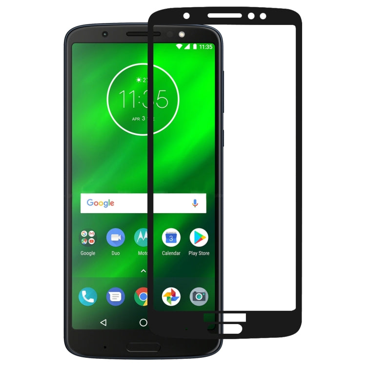 Full Glue Full Cover Screen Protector Tempered Glass film for Motorola Moto G6 Plus