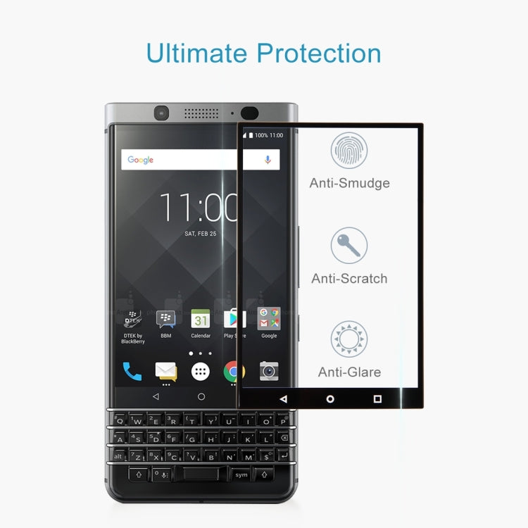 0.3mm 9H Surface Hardness 3D Explosion-proof Full Screen Tempered Glass Film for BlackBerry Keyone(Black)