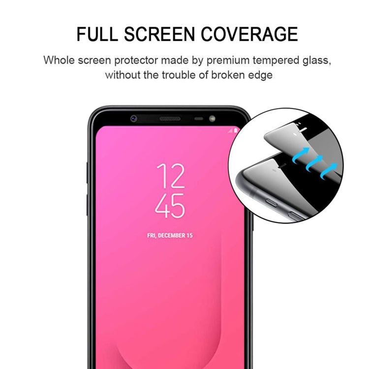 25 PCS Full Glue Full Cover Screen Protector Tempered Glass film for Galaxy J8 (2018)