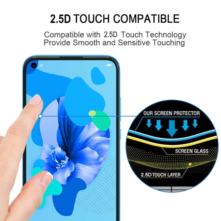 Full Glue Full Cover Screen Protector Tempered Glass film for Huawei Nova 5i