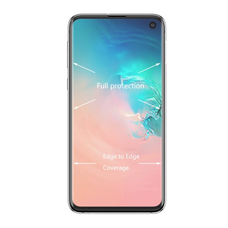 25 PCS Full Glue 3D Curved Edge Full Screen Tempered Glass Film for Galaxy S10 (Transparent)