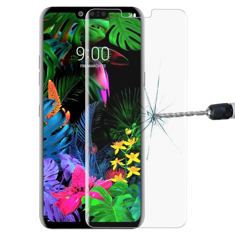 9H 3D Transparent Full Screen Tempered Glass Film for LG G8 ThinQ(Transparent)