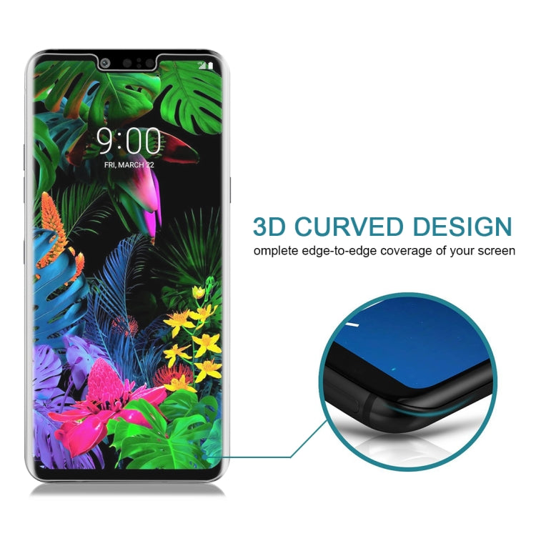 9H 3D Transparent Full Screen Tempered Glass Film for LG G8 ThinQ(Transparent)