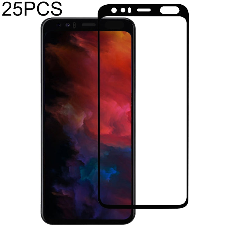25 PCS Full Glue Full Screen Tempered Glass Film for Google Pixel 4