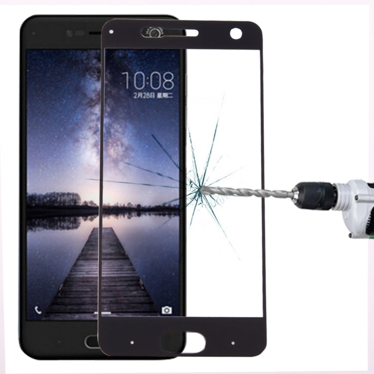 For ZTE nubia M2 Lite 0.3mm 9H Surface Hardness 2.5D Curved Silk-screen Full Screen Tempered Glass Screen Protector(Black)