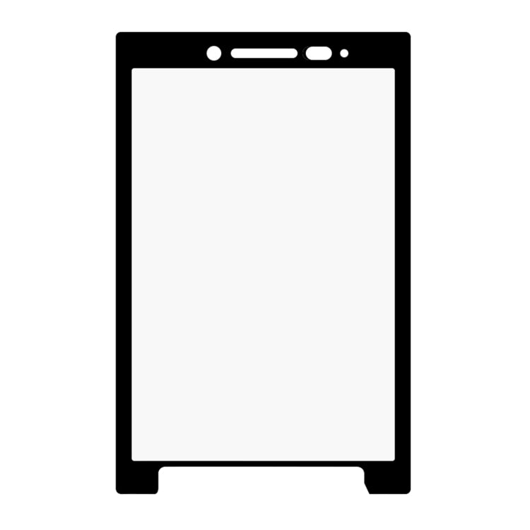 0.3mm 9H Surface Hardness 2.5D Silk-screen Full Screen Tempered Glass Film for BlackBerry KEY2(Black)
