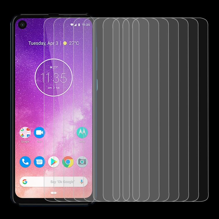 10 PCS 0.26mm 9H 2.5D Tempered Glass Film for Motorola One Vision