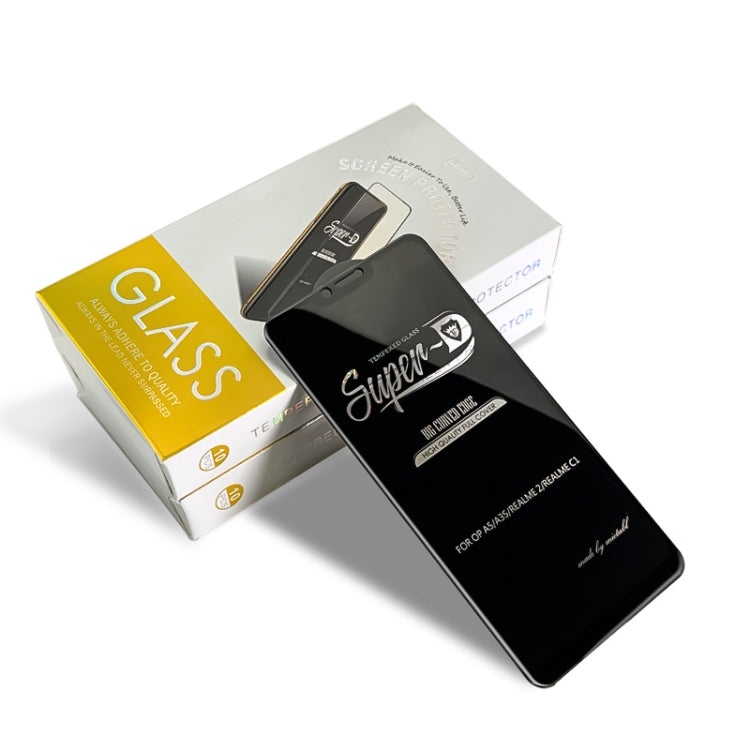 25 PCS MIETUBL For OPPO A5 / A3S / Realme 2 / C1 Fingerprint Proof Full Screen Tempered Glass Film