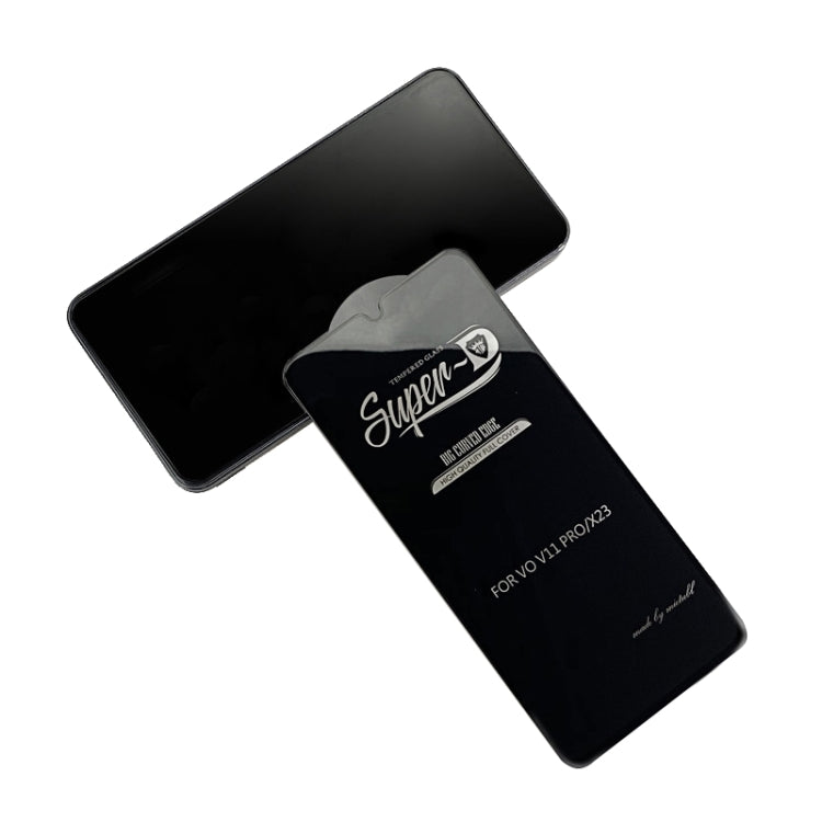 25 PCS MIETUBL For Vivo V11 Pro / X23 Fingerprint Proof Full Screen Tempered Glass Film