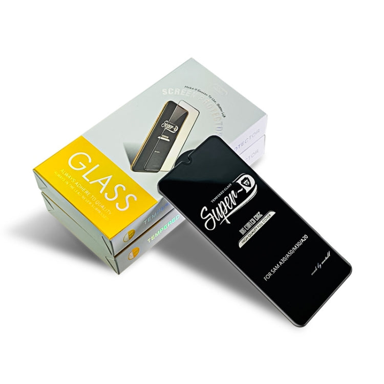 25 PCS MIETUBL For Galaxy A20 / A30 / A50 / M30 Fingerprint Proof Full Screen Tempered Glass Film