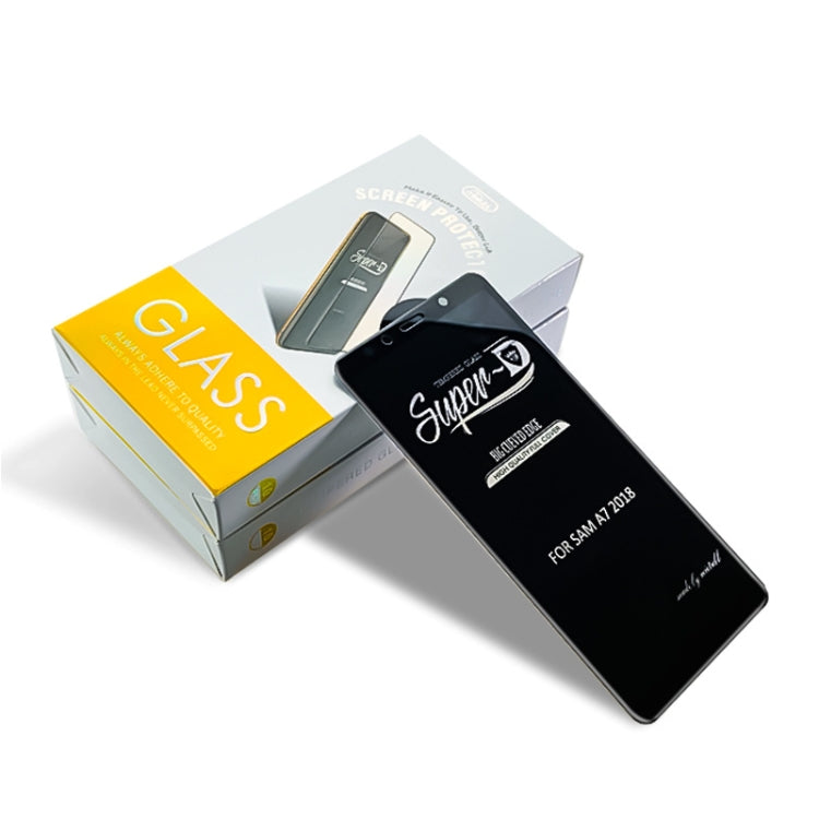 25 PCS MIETUBL For Galaxy A7 (2018) Fingerprint Proof Full Screen Tempered Glass Film