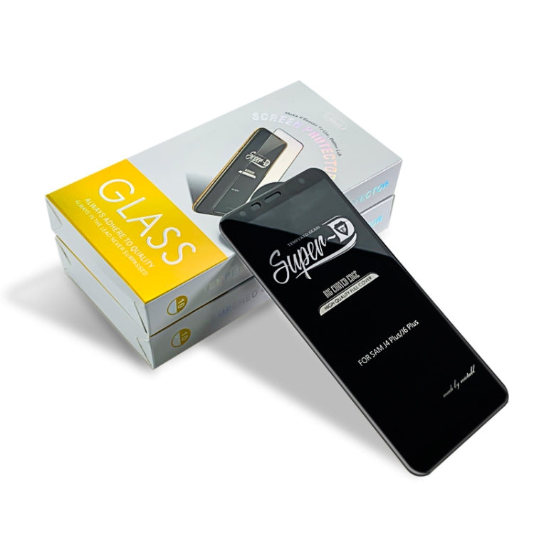 25 PCS MIETUBL For Galaxy J4+ / J6+ Fingerprint Proof Full Screen Tempered Glass Film