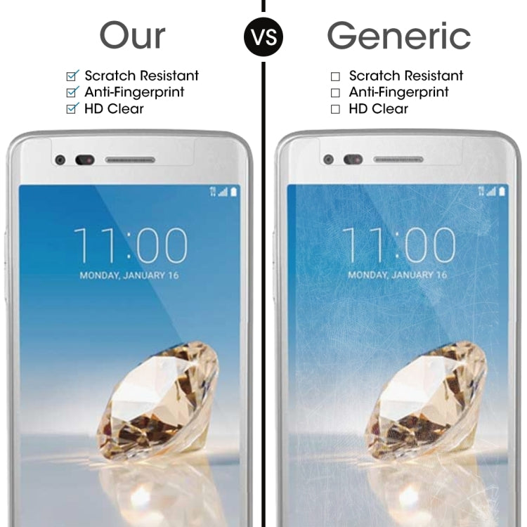 For LG Aristo 2 0.26mm 9H Surface Hardness 2.5D Explosion-proof Tempered Glass Screen Film