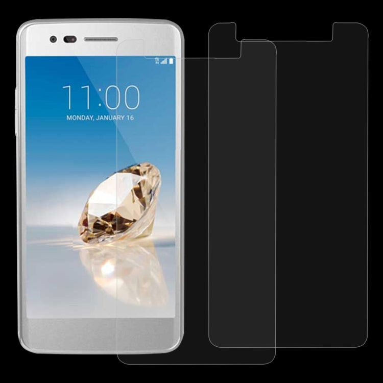 2 PCS for LG Aristo 2 0.26mm 9H Surface Hardness 2.5D Explosion-proof Tempered Glass Screen Film
