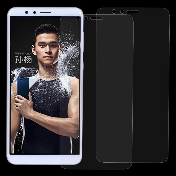 2 PCS for Huawei Honor Play 7X 0.26mm 9H Surface Hardness 2.5D Explosion-proof Tempered Glass Screen Film