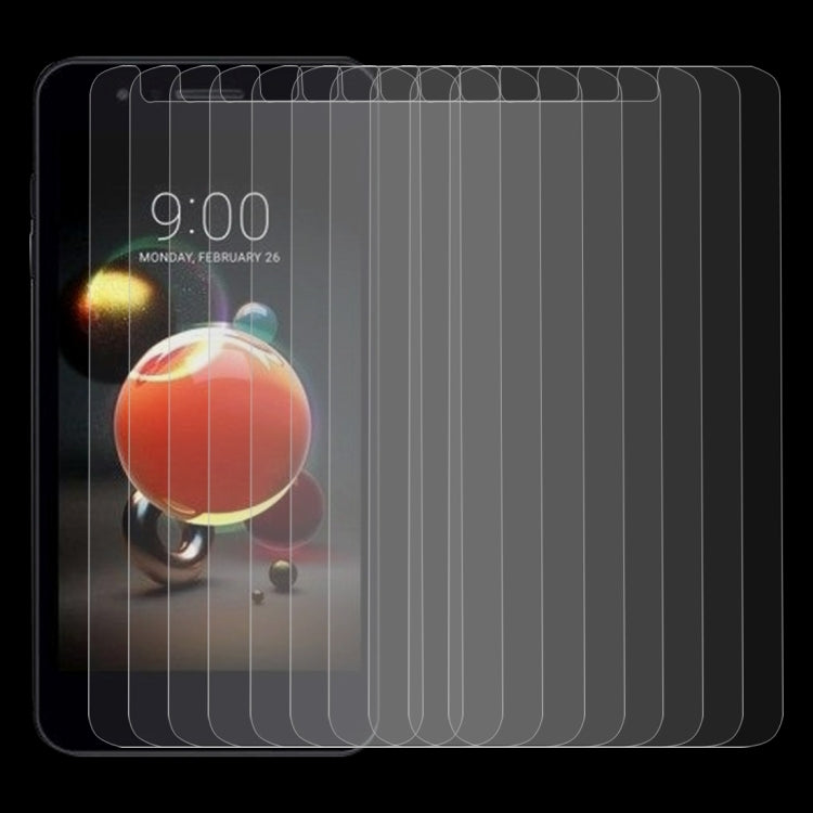 10 PCS for LG K8 (2018) 0.26mm 9H Surface Hardness 2.5D Explosion-proof Tempered Glass Screen Film