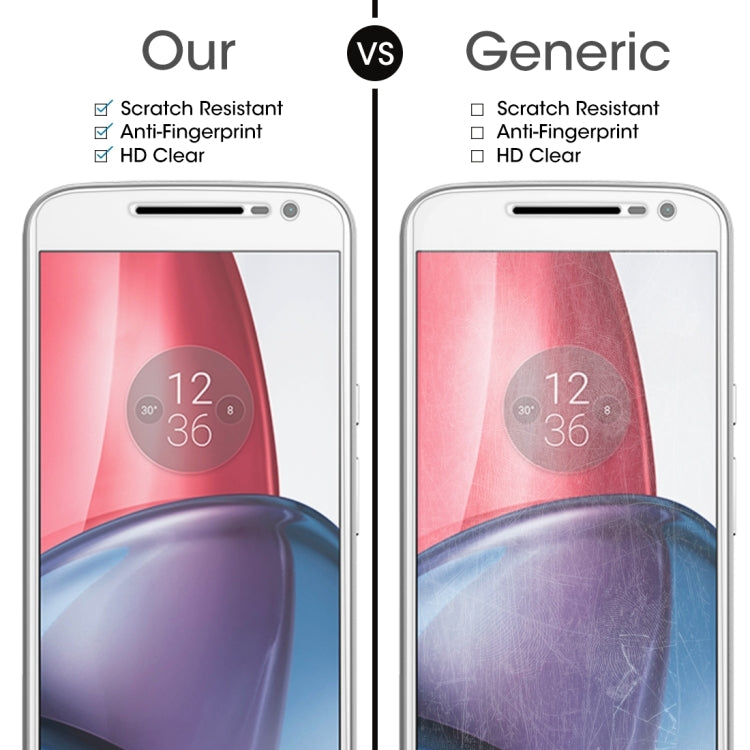 2 PCS for Motorola Moto G4 Plus 0.3mm 9H Surface Hardness 2.5D Explosion-proof Non-full Screen Tempered Glass Screen Film