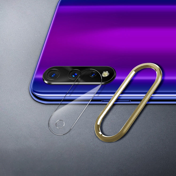 For Vivo iQ00 Neo 0.15mm 9H Border Membrane Round Edge Rear Camera Lens Tempered Glass Film Guard Circle (Gold)