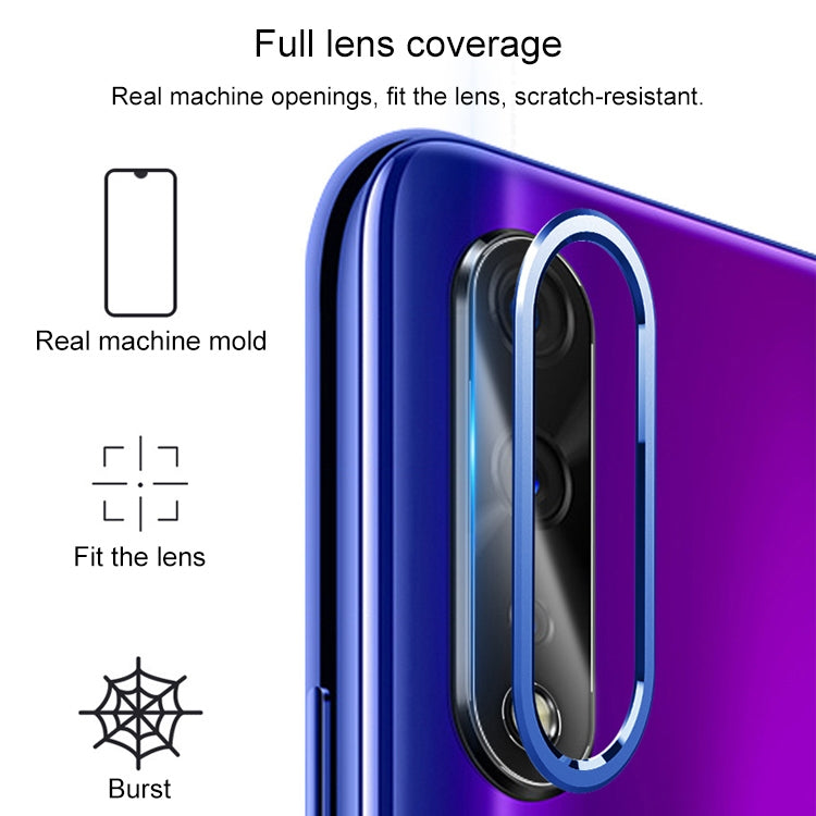For Vivo iQ00 Neo 0.15mm 9H Border Membrane Round Edge Rear Camera Lens Tempered Glass Film Guard Circle (Gold)