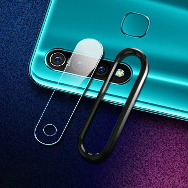For Vivo Z5x 0.15mm 9H Border Membrane Round Edge Rear Camera Lens Tempered Glass Film Guard Circle
