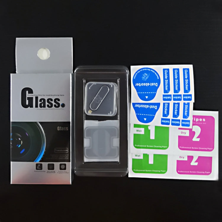 For Galaxy Note 10 0.15mm 9H Border Membrane Round Edge Rear Camera Lens Tempered Glass Film Guard Circle (Black)